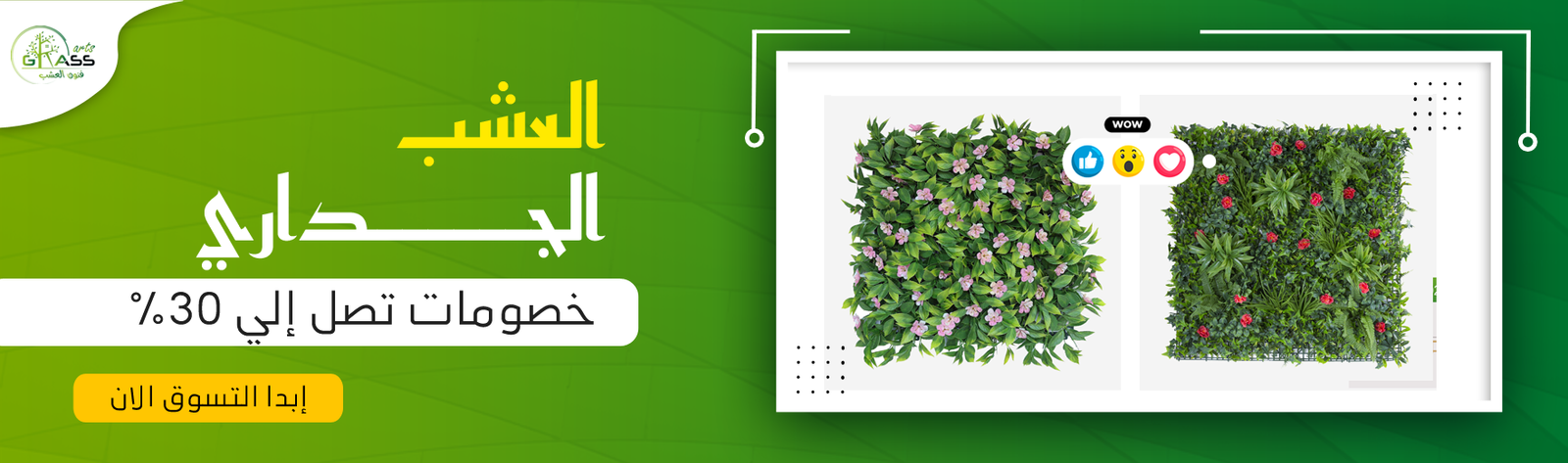 العشب-الجداري